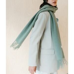 NEW TBCo Lambswool Scarf in Sage Melange